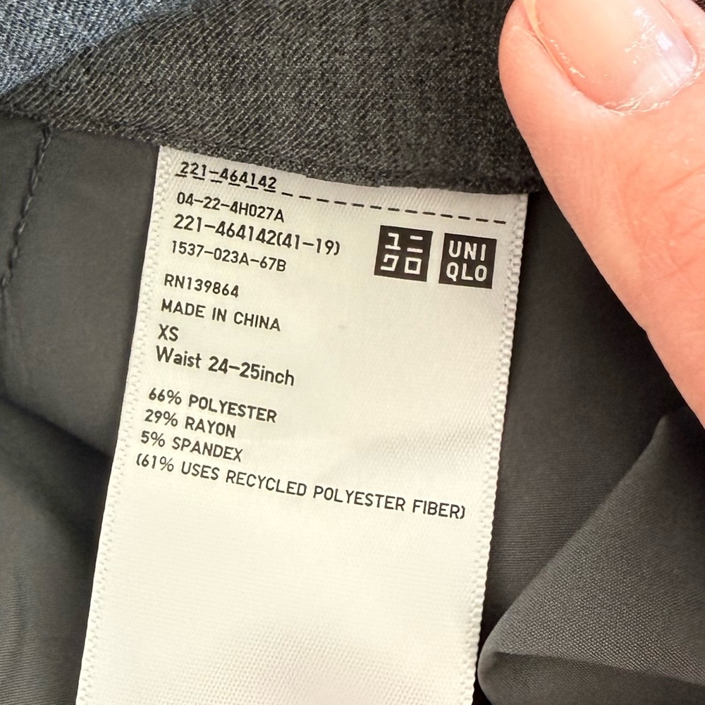 Uniqlo gray jacket and pants suit size XS Petite - Picture 14 of 15